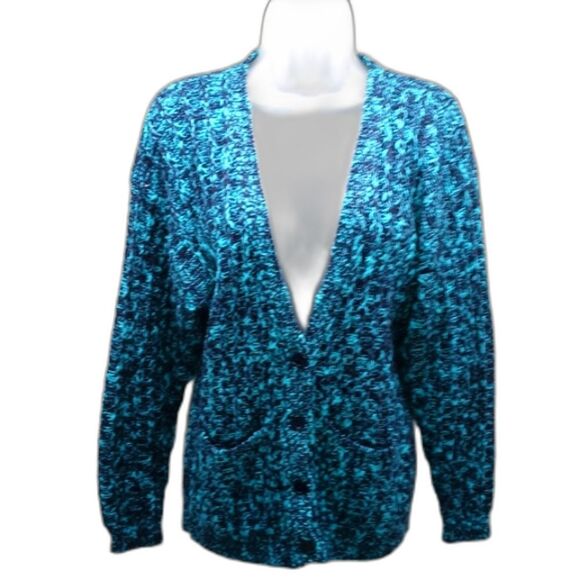 Sweaters - Here's A Hug Button Down V-Neck Cardigan/Sweater Vintage 2 Pockets. Woman Medium